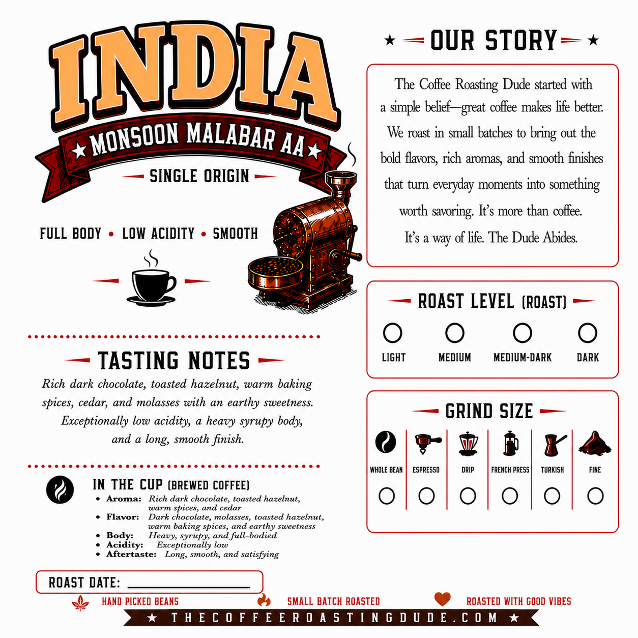 India Monsoon Malabar AA