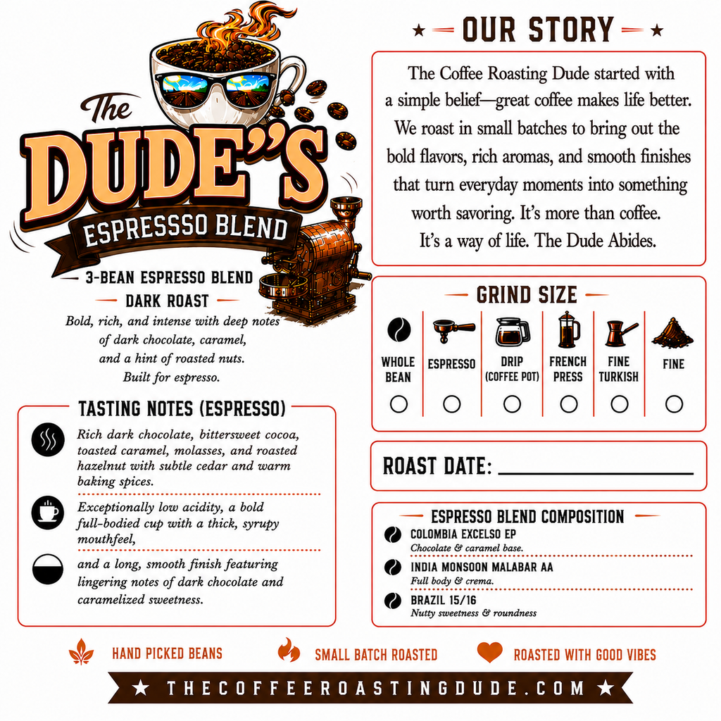 Dudes Daily Espresso Dark Roast